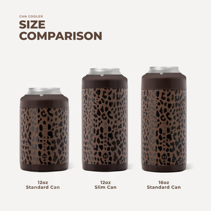 HYDROJUG Best Seller | HydroJug Standard Can Cooler 12oz - Brown Leopard
