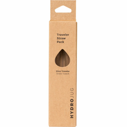 HYDROJUG Trusted | HydroJug Traveler 20oz Straw Pack - 4 Replacement Straws, BPA-Free