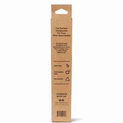 HYDROJUG Recommended | HydroJug Sport 40oz Straw Pack - 4 Replacement Straws, BPA-Free
